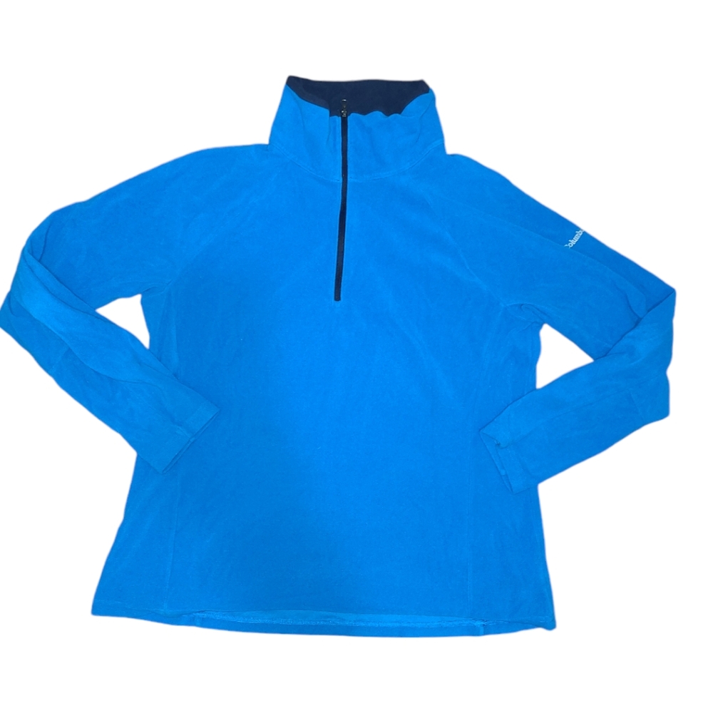 Columbia Teal Blue Half-Zip Sweatshirt